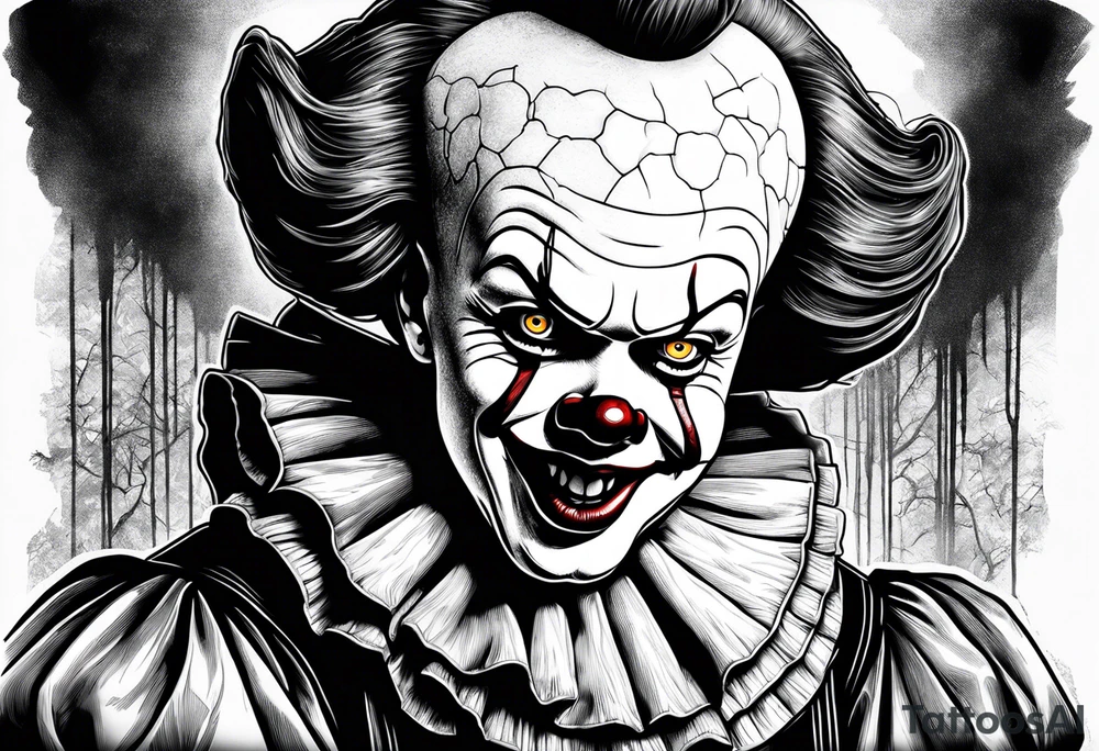 Pennywise with the nun together tattoo idea