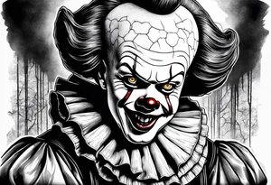 Pennywise with the nun together tattoo idea