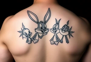 Bugz bunny 
Cartoon characters high off weed tattoo idea