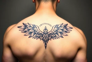 ArchAngel Protection tattoo stencil tattoo idea