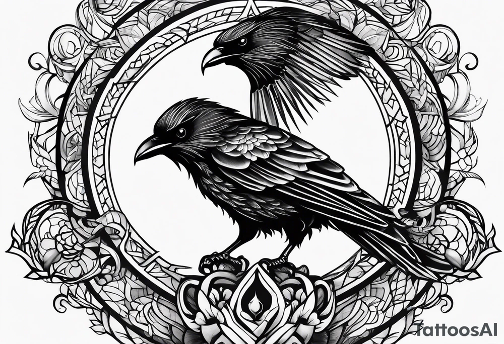 Huginn and muninn tattoo idea