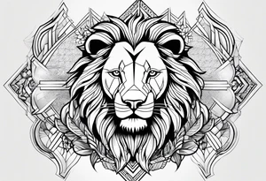 Lion tattoo idea