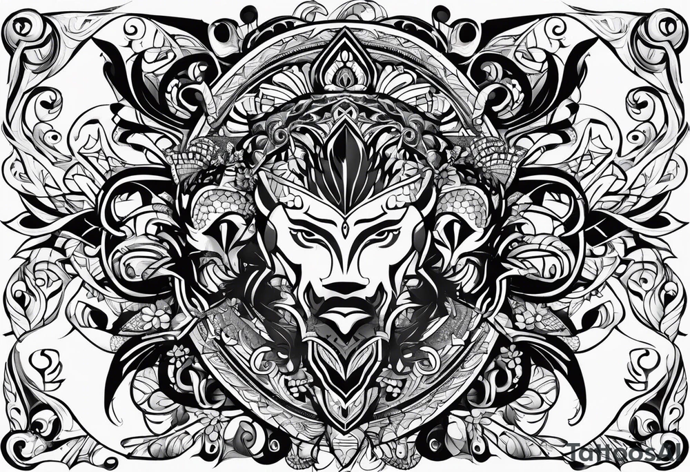 my son's name creatively illustrated. Tekle Amar'e Njaya tattoo idea