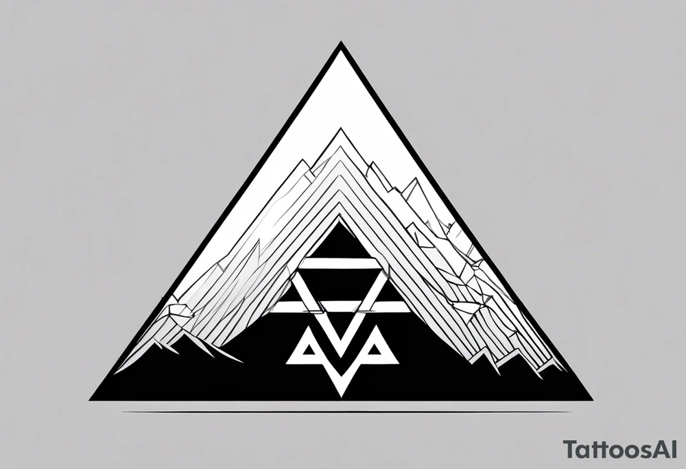 The valknut symbol attached to a wolf. tattoo idea