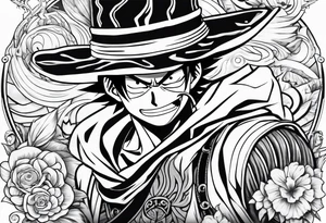 Once piece luffy tattoo idea