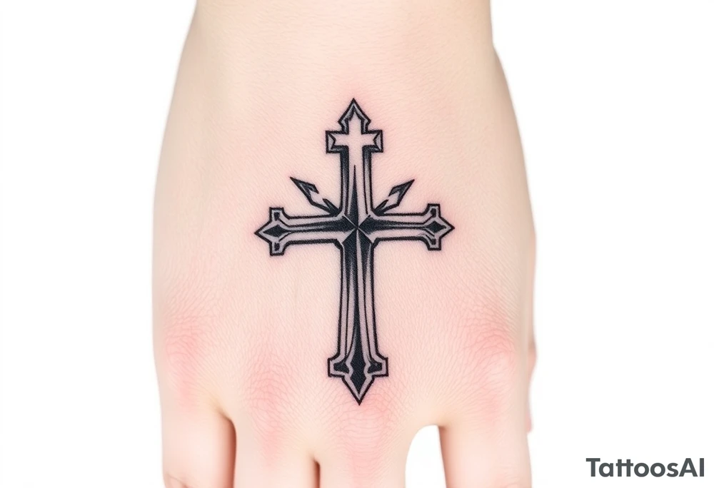 Cross roads tattoo idea