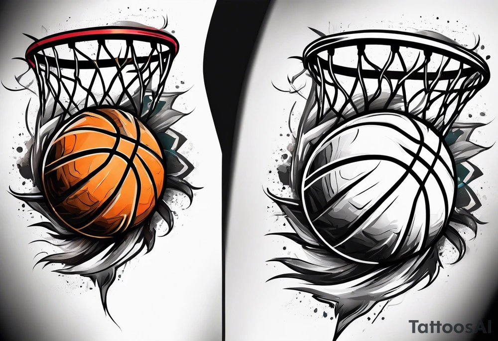 Basketball tattoo idea