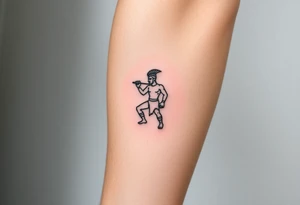 achilles the greek myth, in a symbol with no human shape tattoo idea