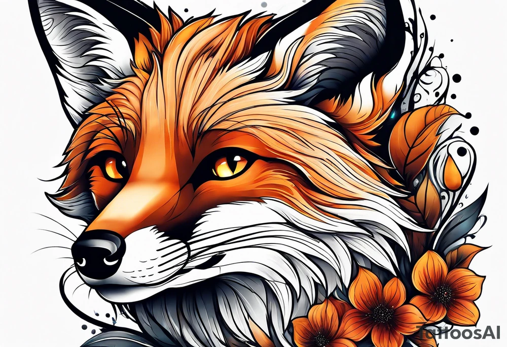 animal fox tattoo idea