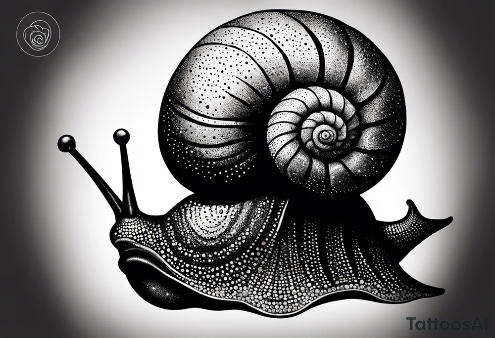 Snail wearing a pirate hat tattoo idea