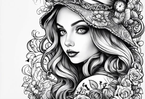 Alice in wonderland tattoo tattoo idea