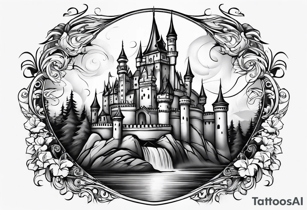 castle tattoo idea