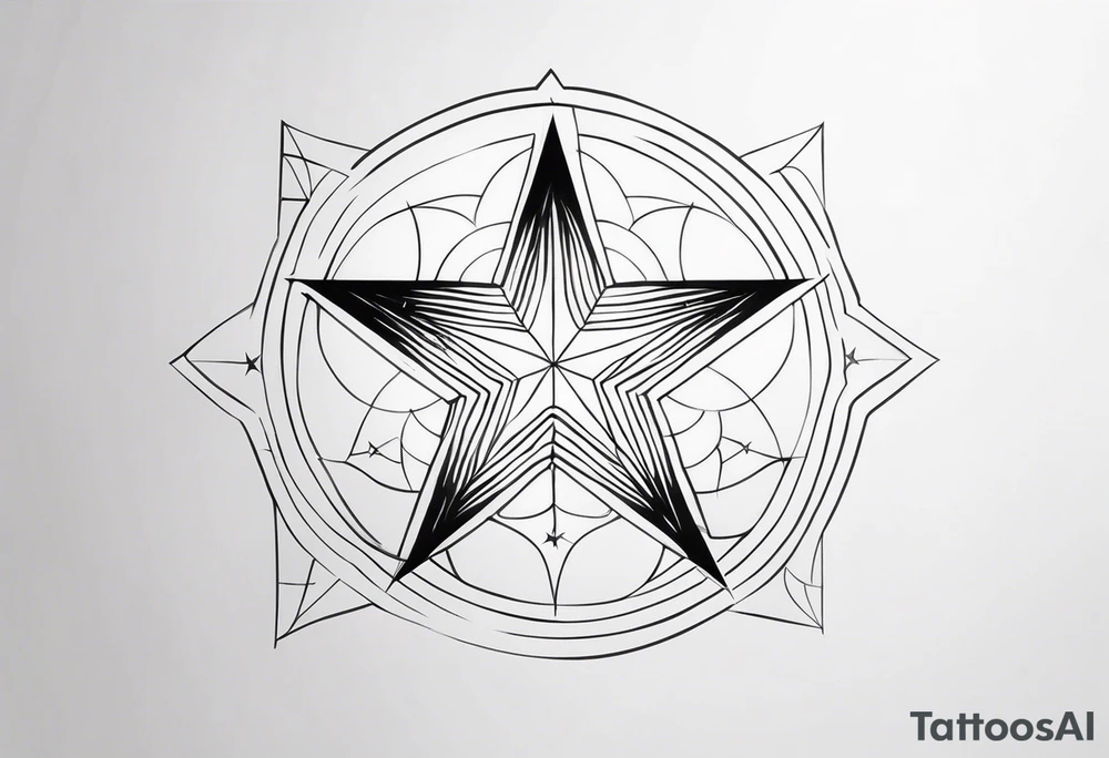 A star in the sky tattoo idea