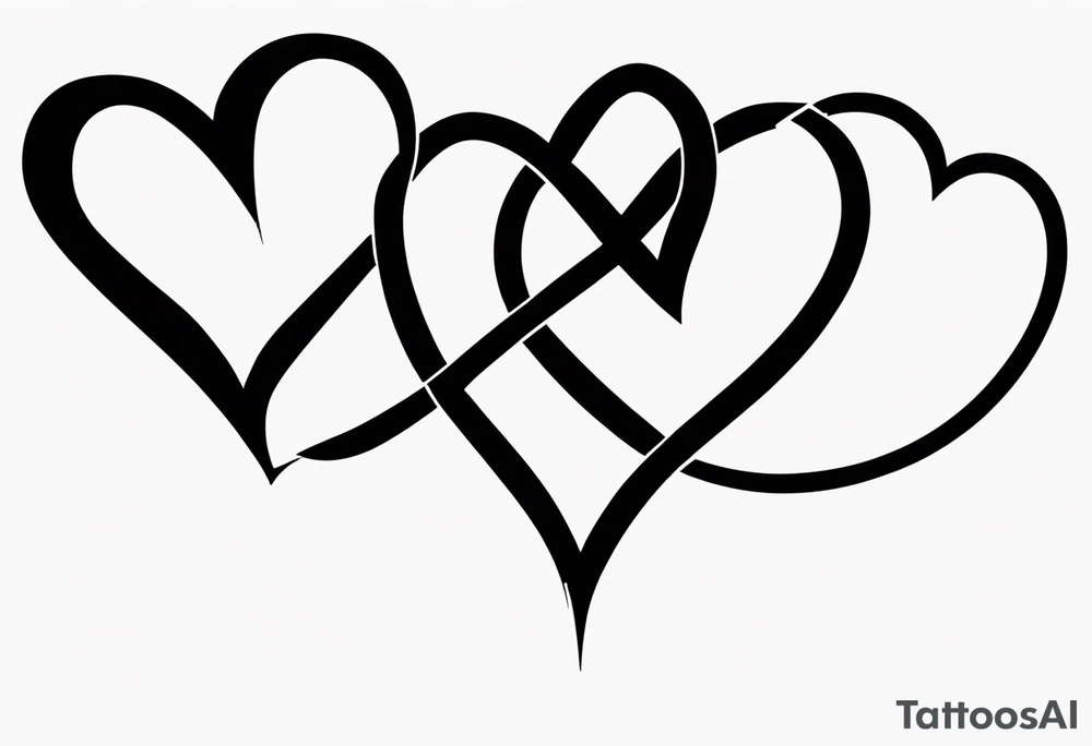 Heartbeat line intertwined with the words Darren Forever tattoo idea