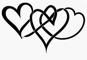 Heartbeat line intertwined with the words Darren Forever tattoo idea