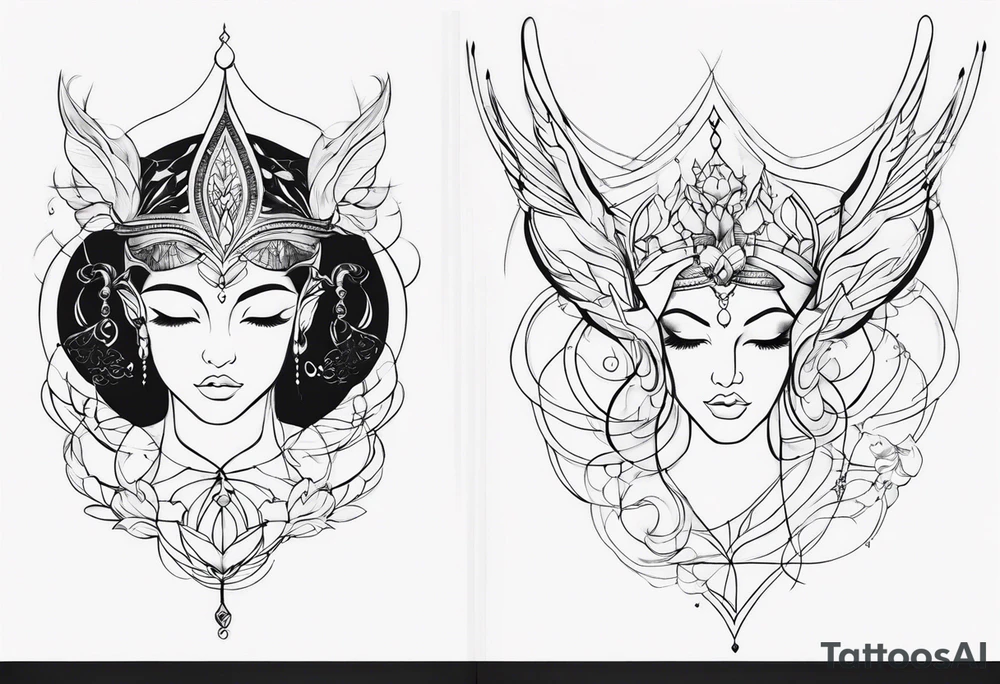 Ethereal Elegance tattoo idea