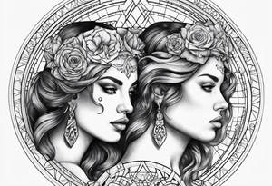 Gemini zodiac tattoo tattoo idea