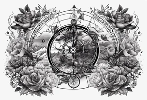 it is included 
humen life cycle from birth death cycle tattoo idea