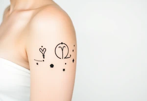 constellation tattoo with libra, cancer, Taurus, 2 scorpio and capricorn all in the universe stars only tattoo idea