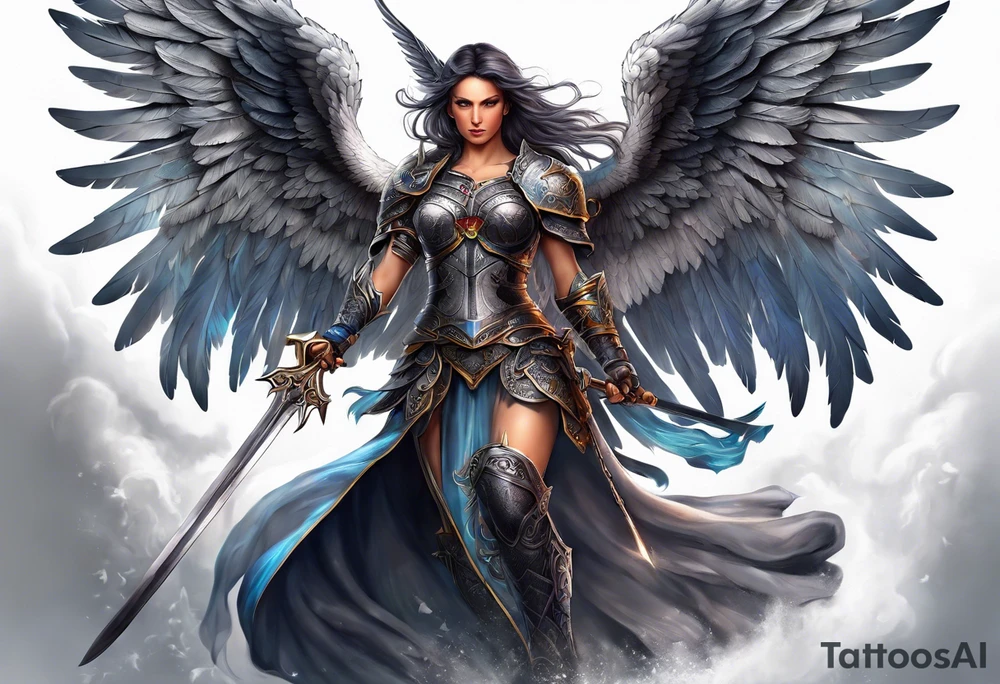 Warrior Angel tattoo idea