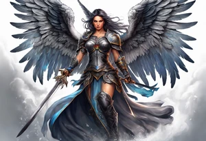 Warrior Angel tattoo idea