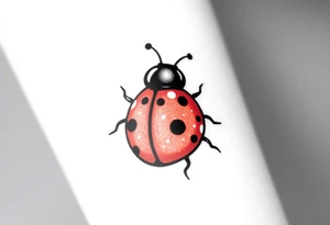 Cute ladybug tattoo idea