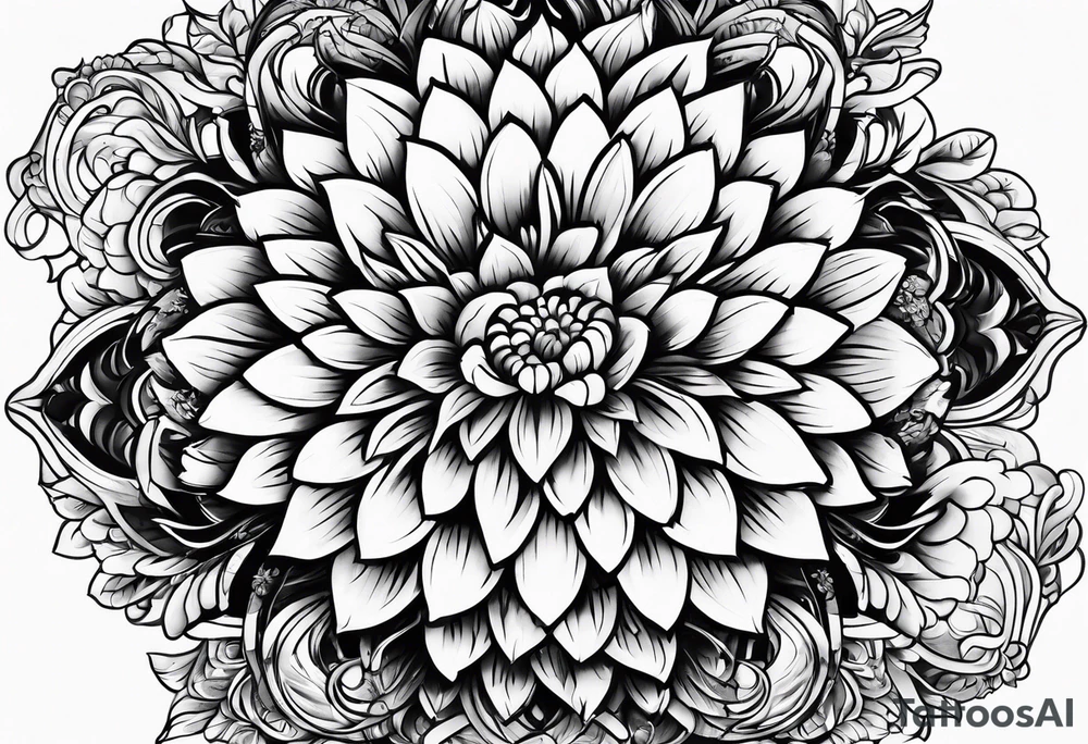 strength 
aster 
love 
mother tattoo idea