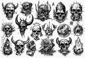 Hellish wastelands tattoo idea