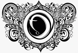 Infinity symbol, J, J, B tattoo idea