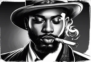 Wiz Khalid’s smoking a joint tattoo idea