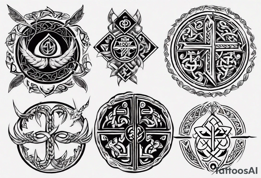 Slavic symbols tattoo idea