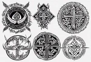 Slavic symbols tattoo idea