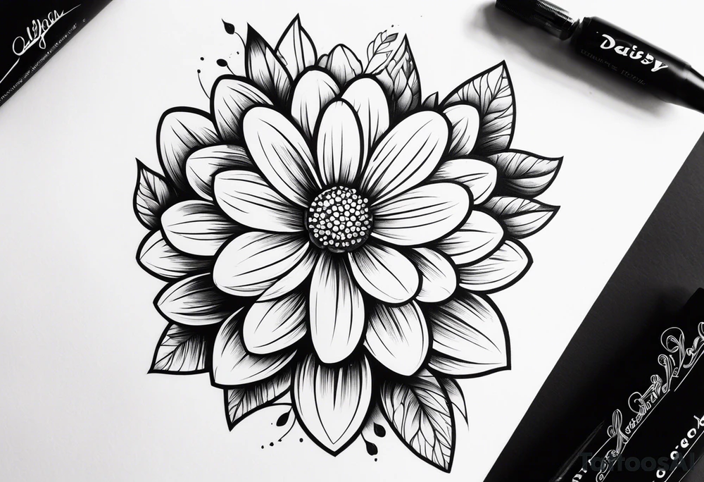 daisy tattoo idea