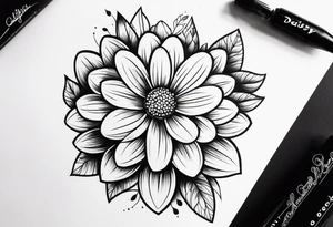 daisy tattoo idea