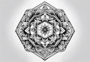 Hexagon spaced tattoo idea