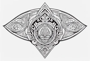 Polynesian minimal neck  tattoo tattoo idea