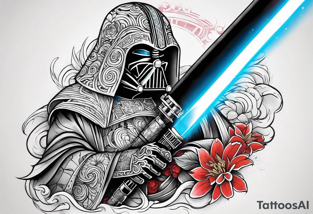 Makes an image that with lightsabers tattoo idea