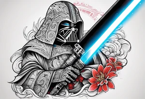 Makes an image that with lightsabers tattoo idea