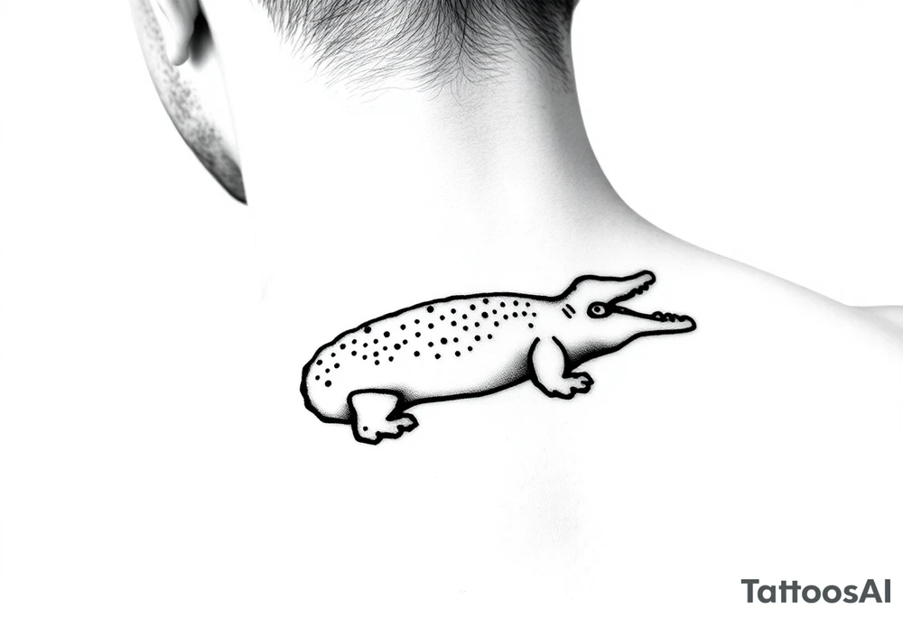 Lacoste brand tattoo comic style tattoo idea