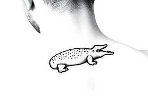 Lacoste brand tattoo comic style tattoo idea