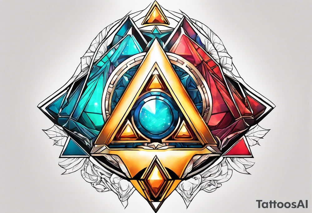 Samus shooting a triforce tattoo idea