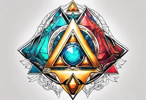 Samus shooting a triforce tattoo idea