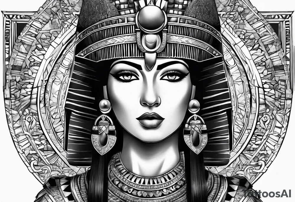 Cleopatra tattoo idea