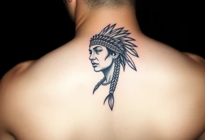 Indigenous woman tattoo idea