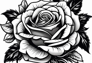 rose with snake tattoo idea