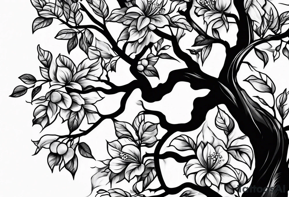 Apple tree tattoo idea