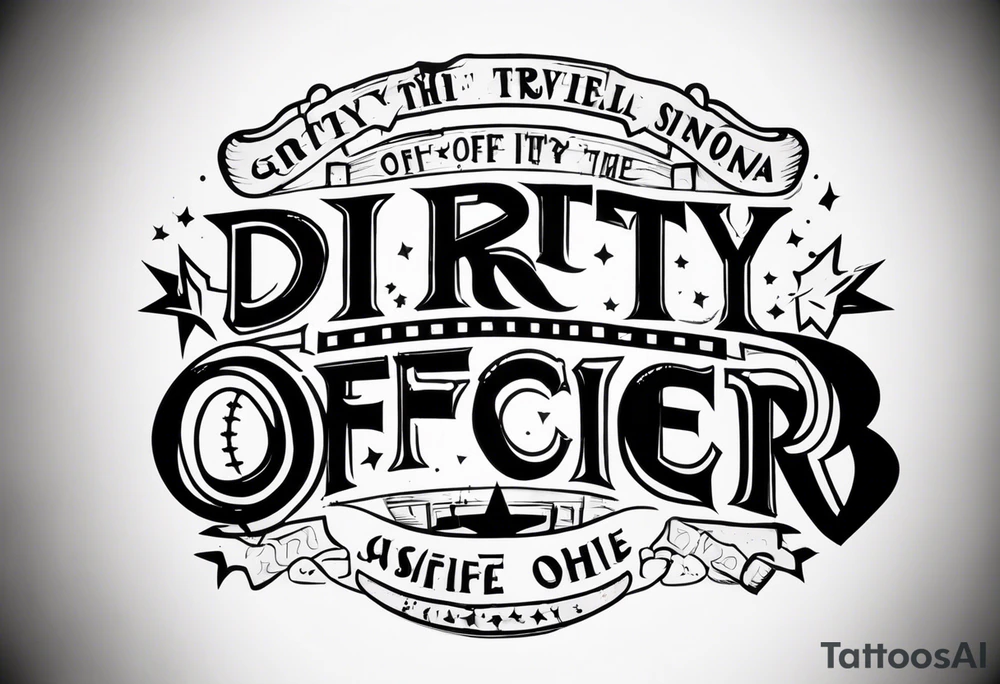 dirty officer tattoo idea