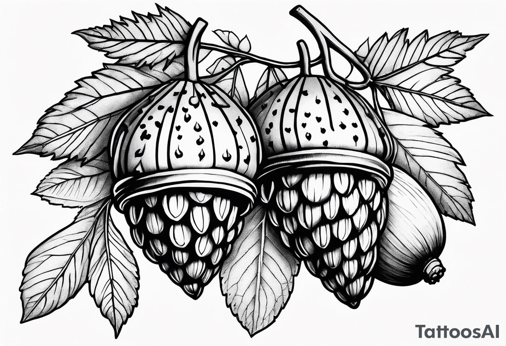 Acorn tattoo idea