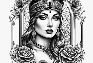 queen of spades tattoo idea