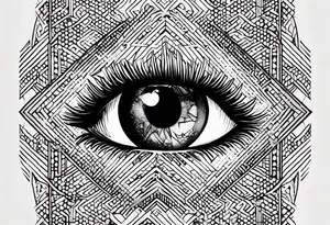 Occult eye tattoo idea